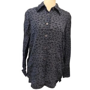 Jones New York Silk Floral Shirt